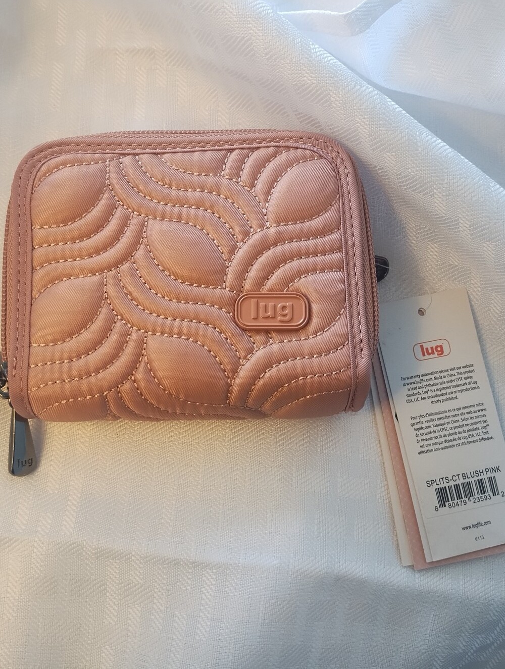 NWT - Lug Splits Compact RFID Wallet - Blush